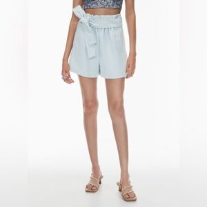 Aritzia Wilfred Paperbag Shorts – Size 2 – Light Blue